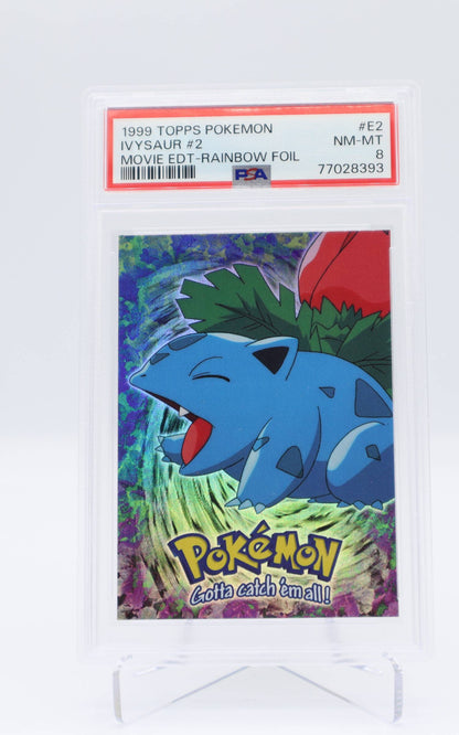 1999 EN Ivysaur Topps Pokemon Movie edition PSA 8