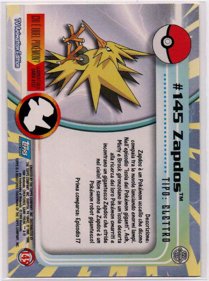 2000 EN Zapdos Topps 1st series - Blue RAW