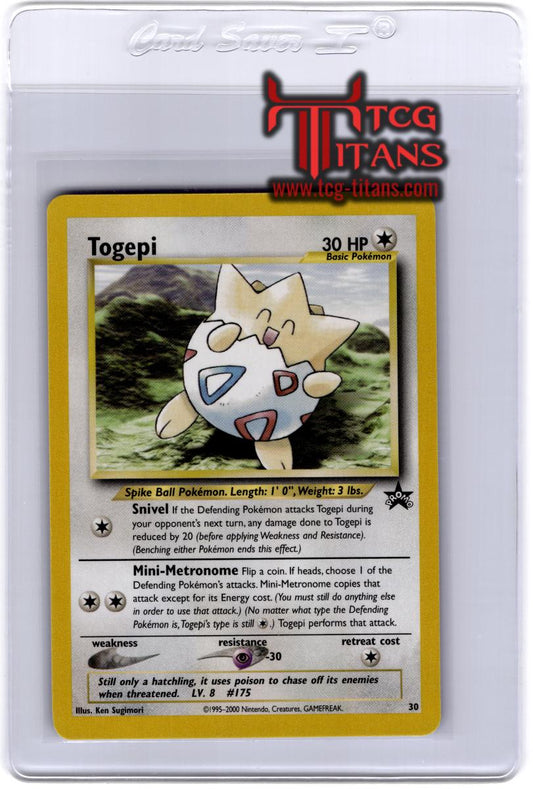 2001 EN Togepi Black Star Promo RAW