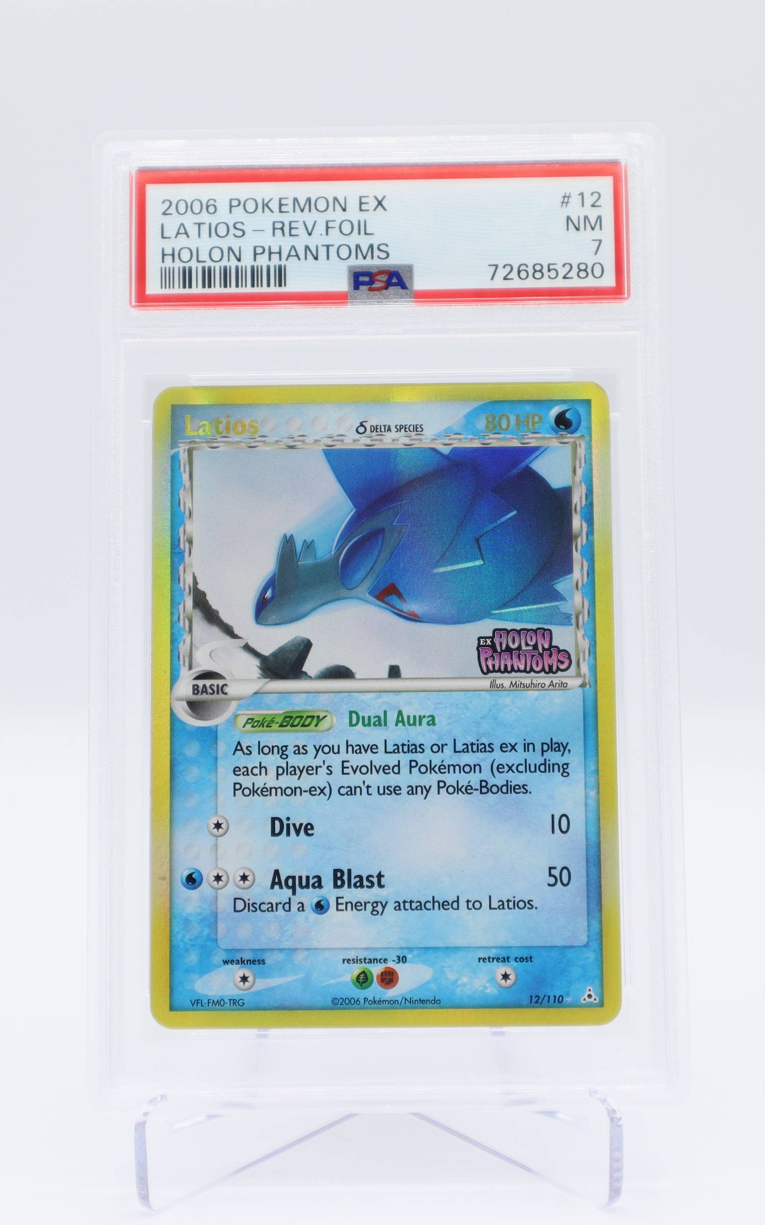 2006 EN Latios Reverse holo Holon Phantoms PSA 7