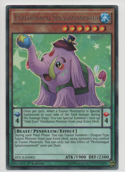 2015 EN Performapal Splashmammoth Dimension Of Chaos RAW