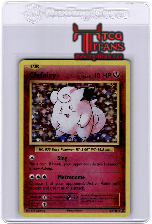 2016 EN Clefairy Holo Evolutions RAW