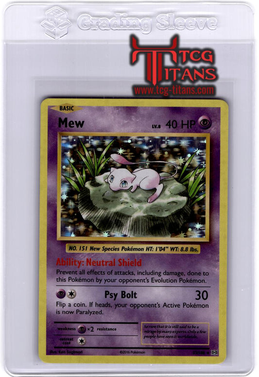 2016 EN Mew Holo Evolutions RAW