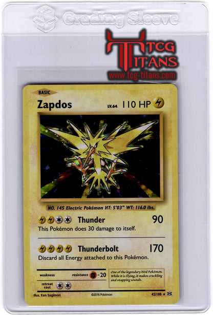 2016 EN Zapdos Holo Evolutions RAW