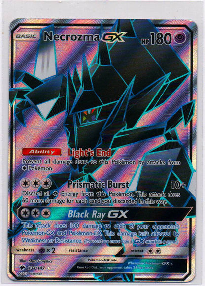 2017 EN Full Art Necrozma GX Burning Shadows RAW