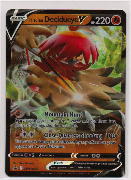 2019 EN Hisuian Decidueye V Black Star Promo RAW