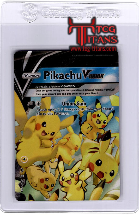 2019 EN Pikachu V-Union Sword & Shield Promo RAW