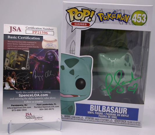 2019 EN Bulbasaur Pokemon POP! Signed & Authenticated