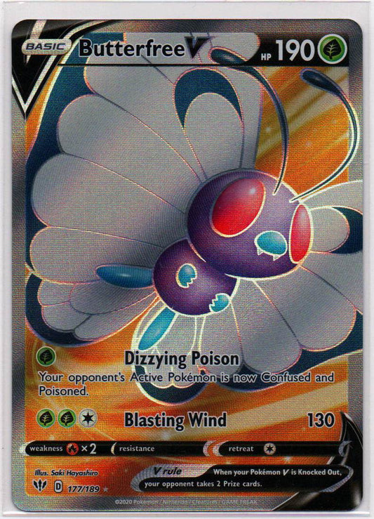 2020 EN Butterfree V Darkness Ablaze RAW