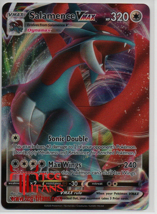 2020 EN Salamence VMAX Darkness Ablaze RAW
