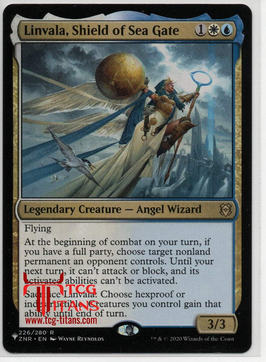 2020 English Linvala, Shield Of Sea Gate Zendikar Rising Raw Card