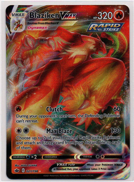 2021 EN Blaziken VMAX Chilling Reign RAW