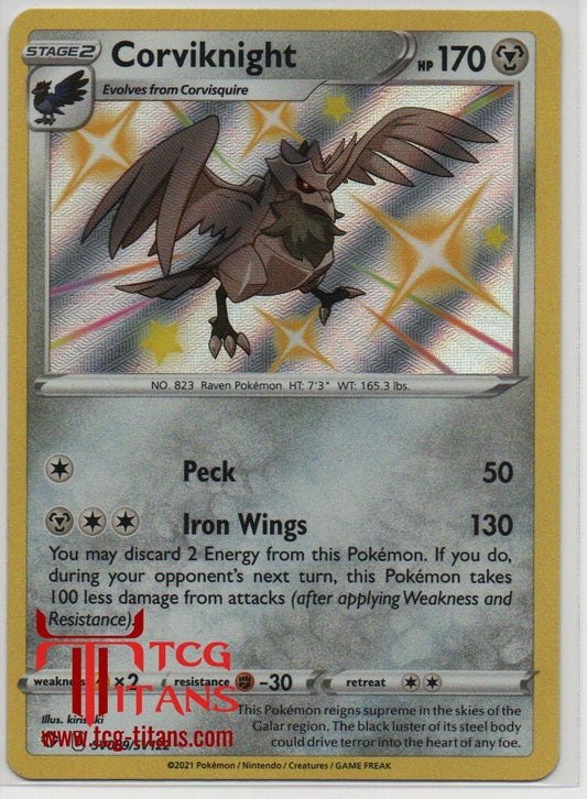 2021 EN Corviknight Shining Fates RAW