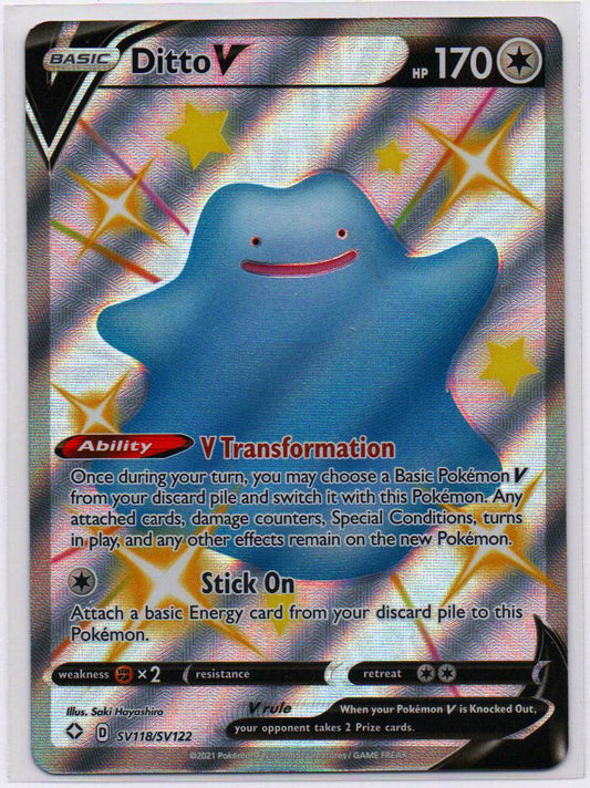 2021 EN Ditto V Shining Fates RAW