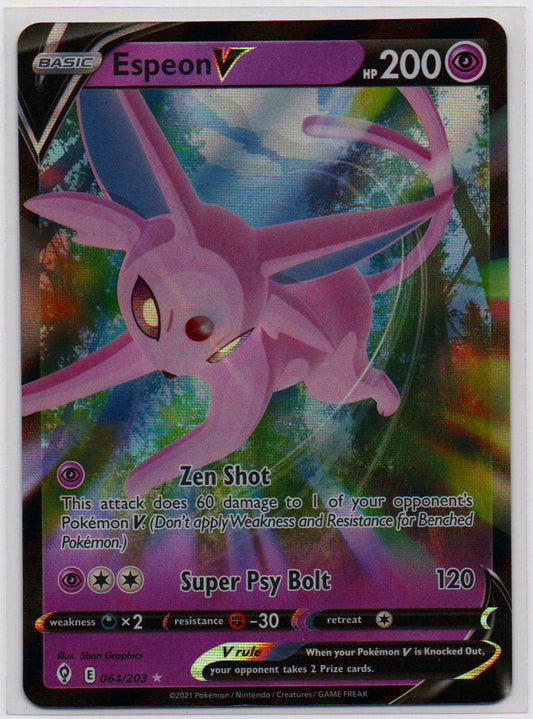 2021 EN Espeon V Evolving Skies RAW