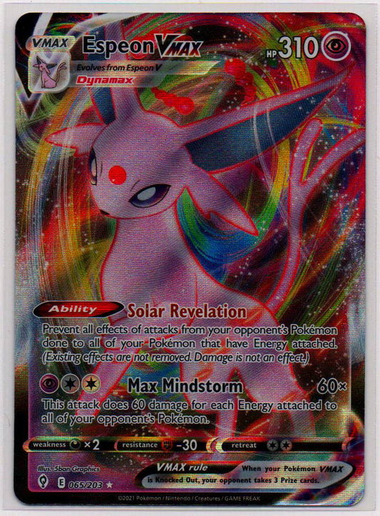 2021 EN Espeon VMAX Evolving Skies RAW