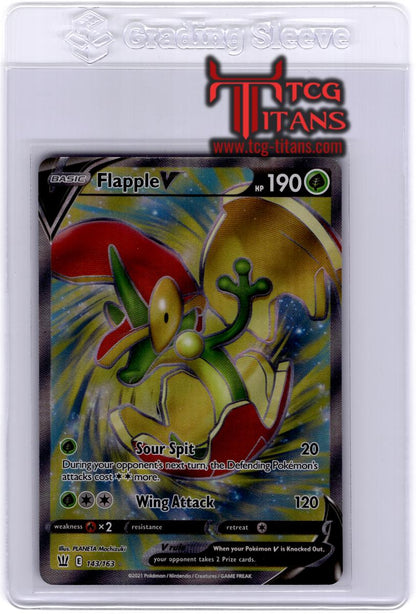 2021 EN Full Art Flapple V Battle Styles RAW