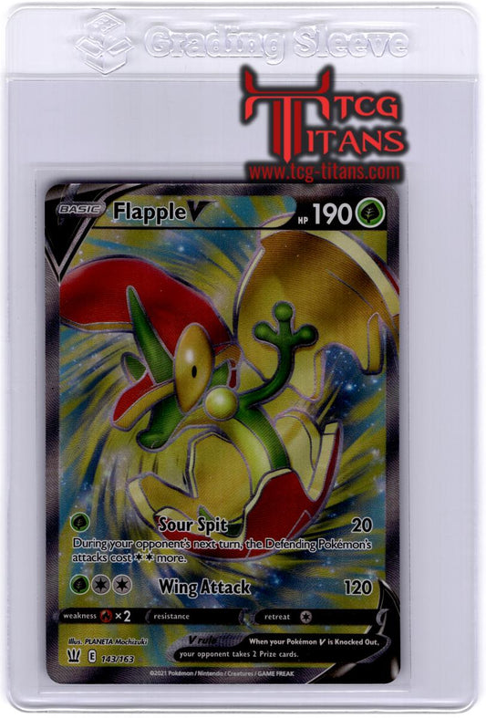 2021 EN Full Art Flapple V Battle Styles RAW