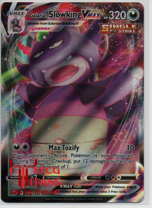 2021 EN Galarian Slowking VMAX Chilling Reign RAW