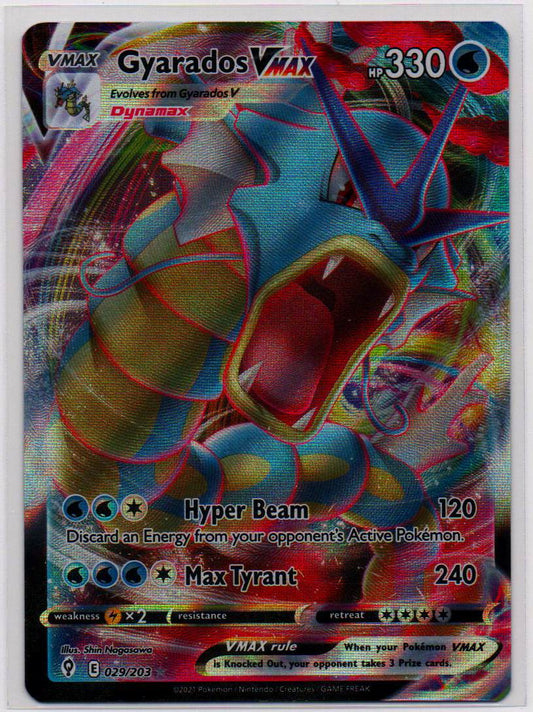 2021 EN Gyarados VMAX Evolving Skies RAW