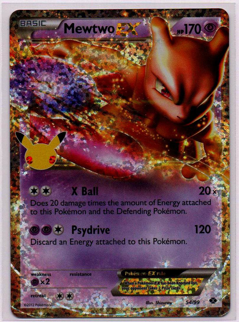 2021 EN Mewtwo EX Celebrations: Classic Collection RAW