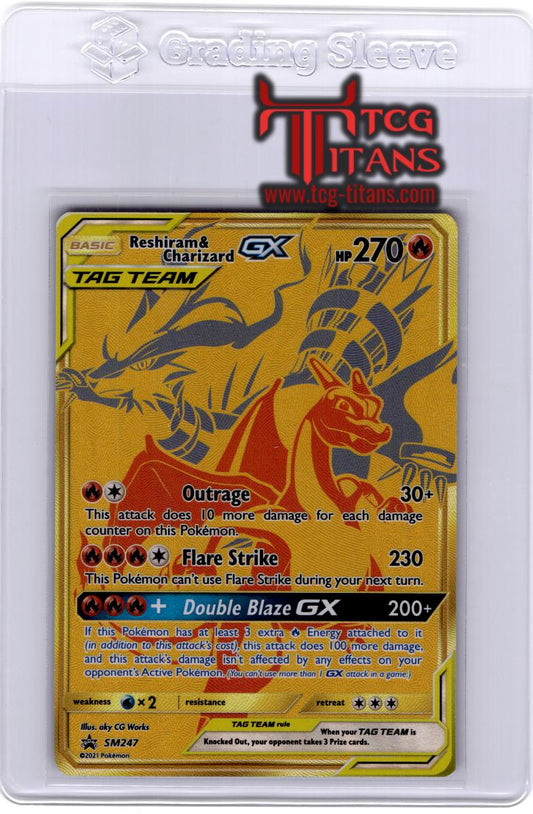 2021 EN Reshiram & Charizard Black Star Promo RAW