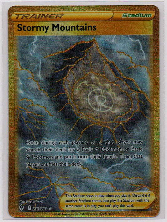 2021 EN Stormy Mountain Hyper Rare - Gold Evolving Skies RAW