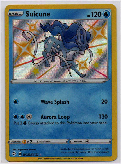 2021 EN Suicune Shining Fates RAW
