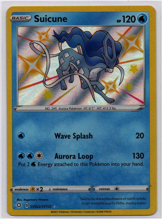 2021 EN Suicune Shining Fates RAW