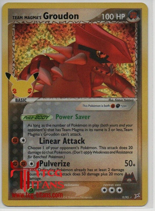 2021 EN Team Magma's Groudon Celebrations: Classic Collection RAW