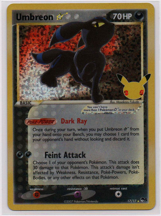 2021 EN Umbreon Gold Star Celebrations: Classic Collection RAW