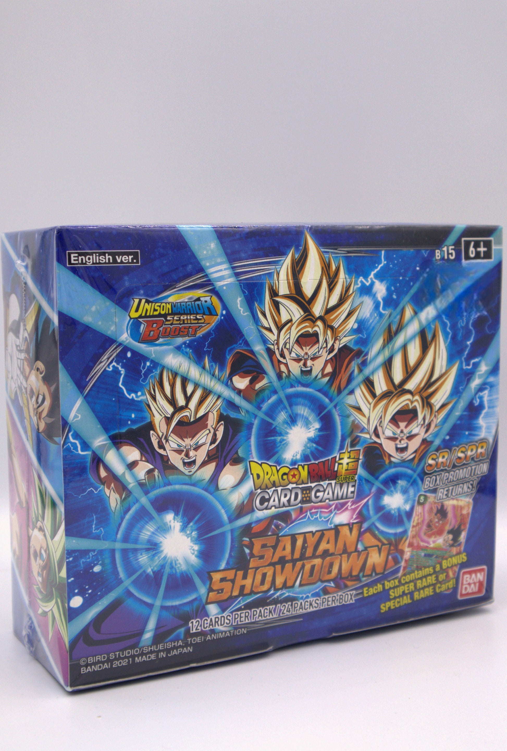 dragon ball super card game saiyan showdown booster box 2021 EN Dragon Ball Super Saiyan Showdown Booster Box – TCG Titans