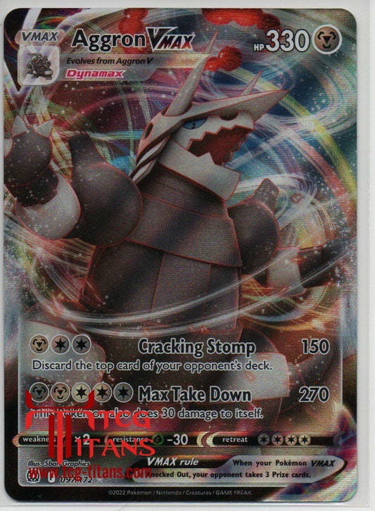 2022 EN Aggron VMAX Brilliant Stars RAW