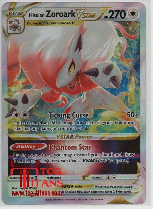 2022 EN Hisuian Zoroark VSTAR Lost Origin RAW