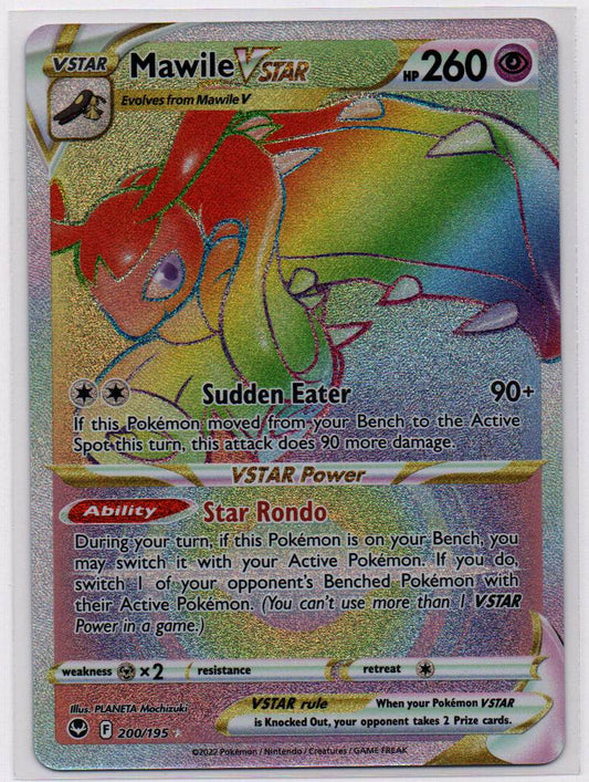 2022 EN Mawile VSTAR - Rainbow Rare Silver Tempest RAW