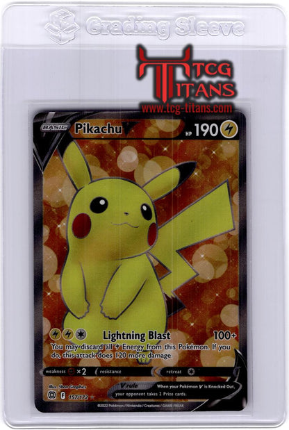 2022 EN Pikachu V Full Art Brilliant Stars  RAW