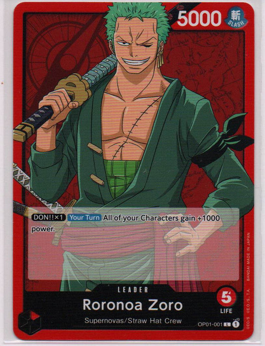 2022 EN Roronoa Zoro (L) Romance Dawn (OP01) RAW
