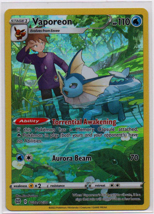 2022 EN Vaporeon Brilliant Stars RAW