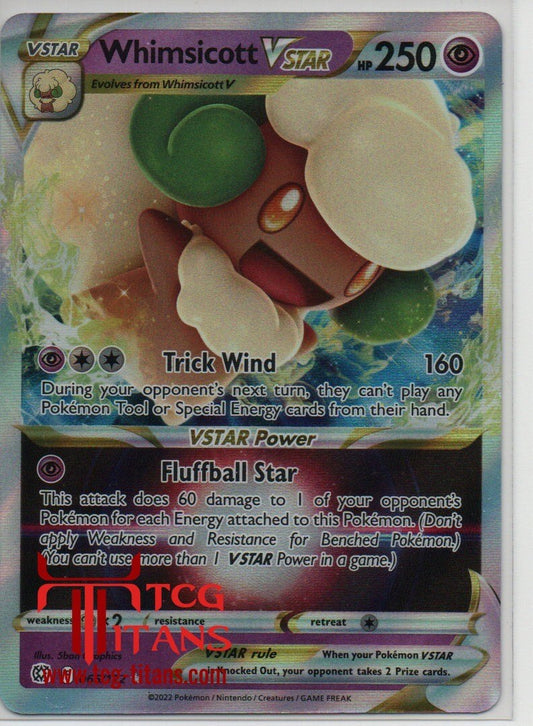 2022 EN Whimsicott VSTAR Brilliant Stars RAW