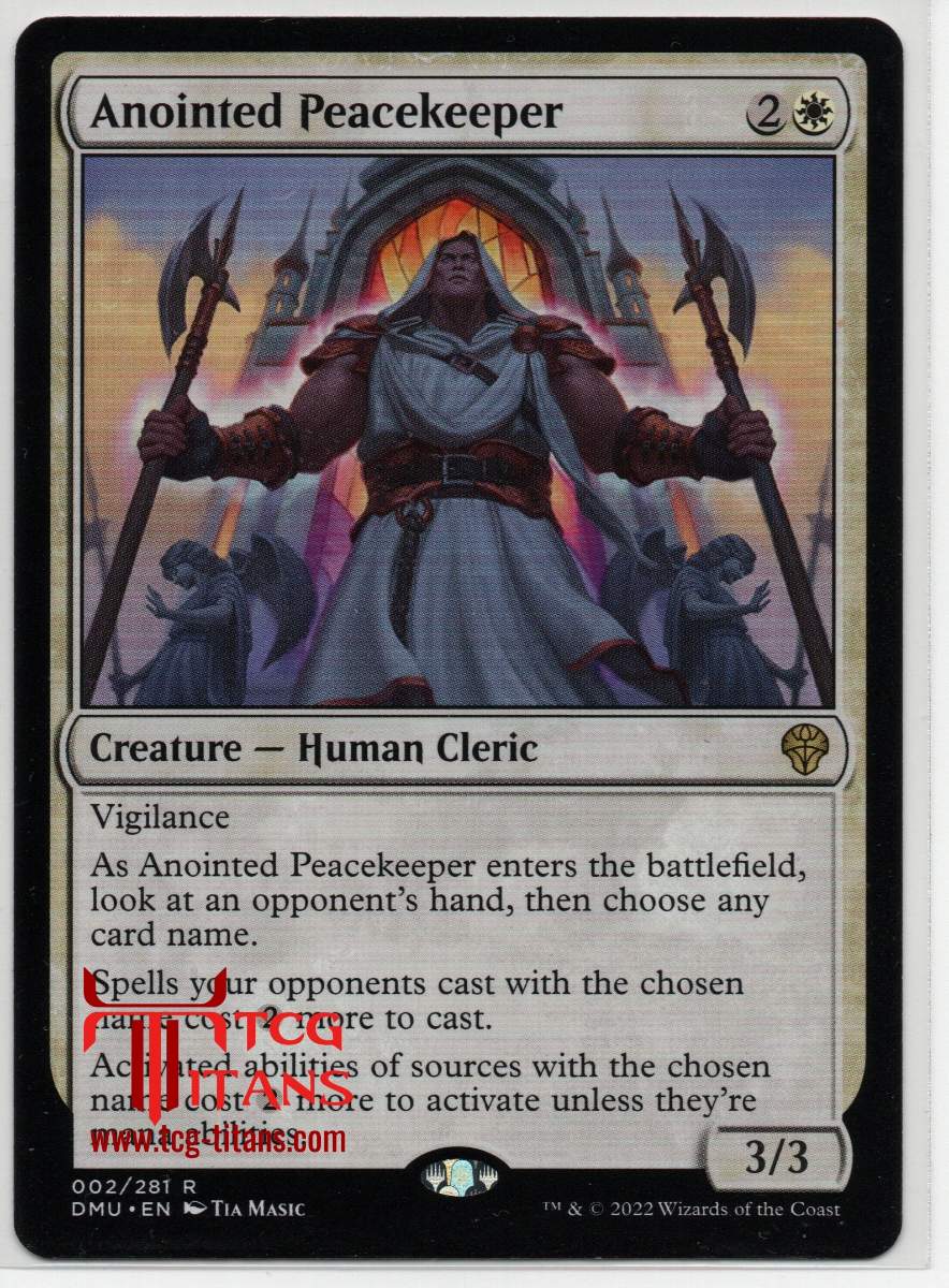 2022 English Anointed Peacekeeper Dominaria United Raw Card