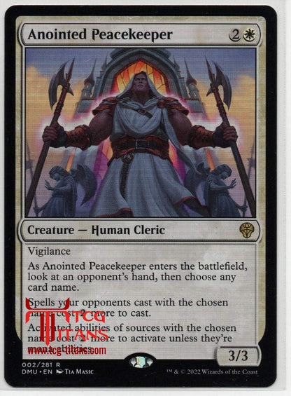 2022 English Anointed Peacekeeper Dominaria United Raw Card