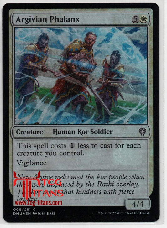 2022 English Argivian Phalanx Dominaria United Raw Card