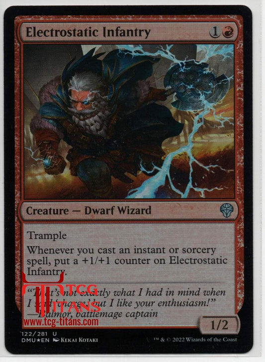 2022 English Electrostatic Infantry Dominaria United Raw Card