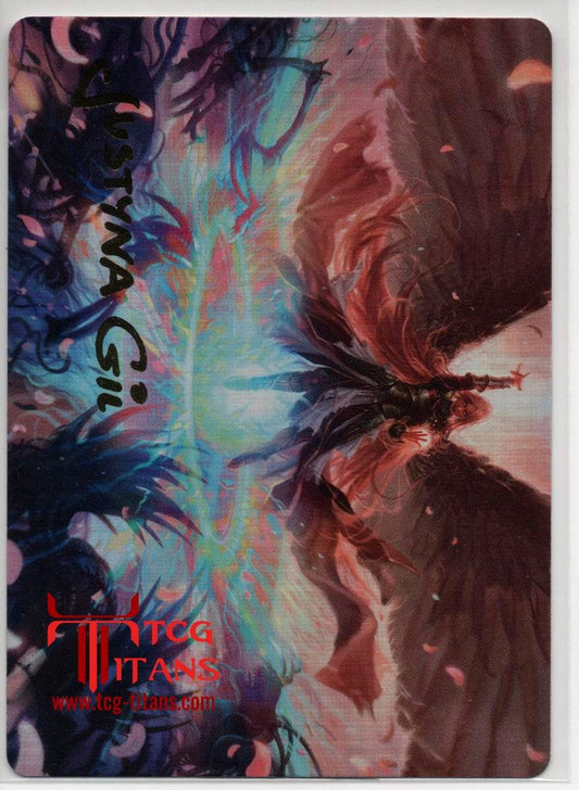 2022 English Iridian Maelstrom Gold Stamped Signature Dominaria United Art Series Raw Card