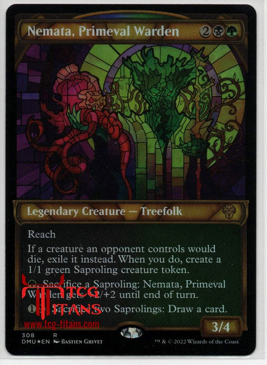 2022 English Nemafa, Primeval Warden Dominaria United Raw Card
