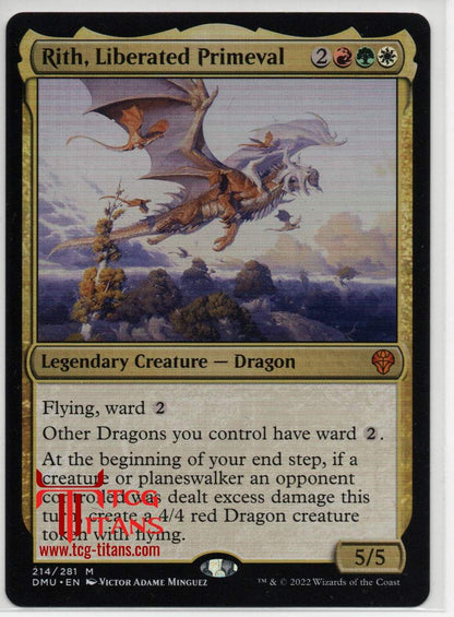 2022 English Rith, Liberated Primeval Dominaria United Raw Card