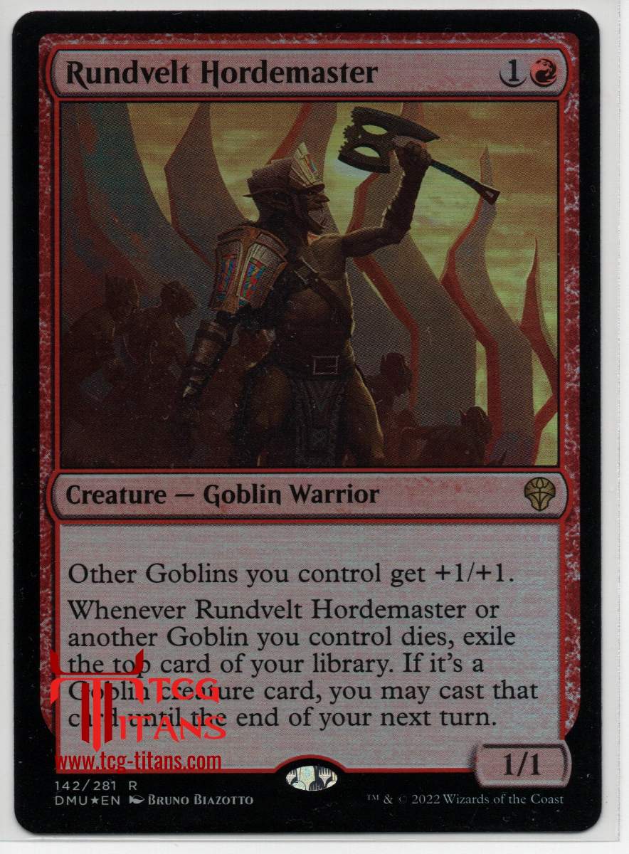 2022 English Rundvelt Hordemaster Dominaria United Raw Card