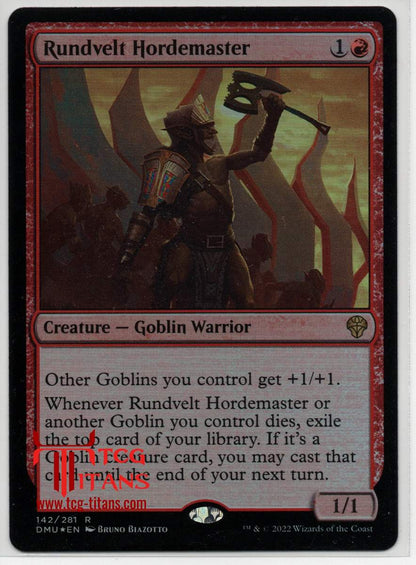 2022 English Rundvelt Hordemaster Dominaria United Raw Card