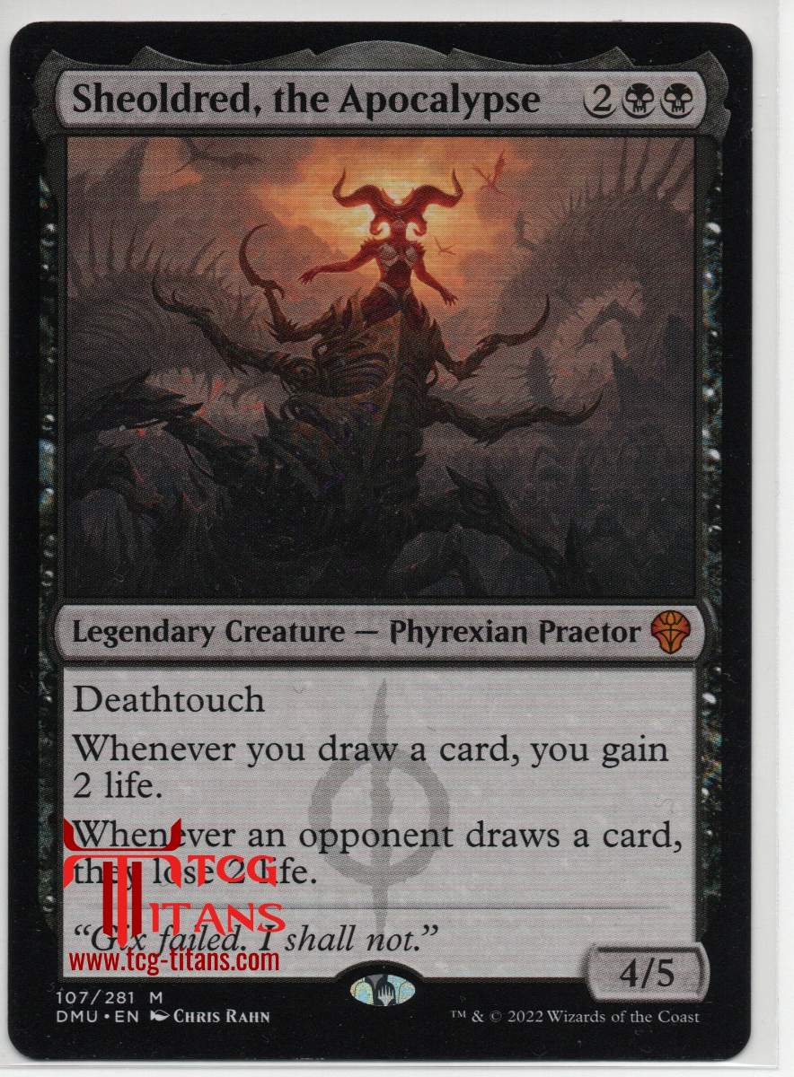 2022 English Sheoldred, The Apocalypse Dominaria United Raw Card