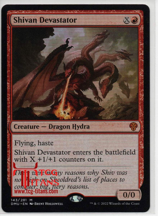 2022 English Shivan Devastator Dominaria United Raw Card